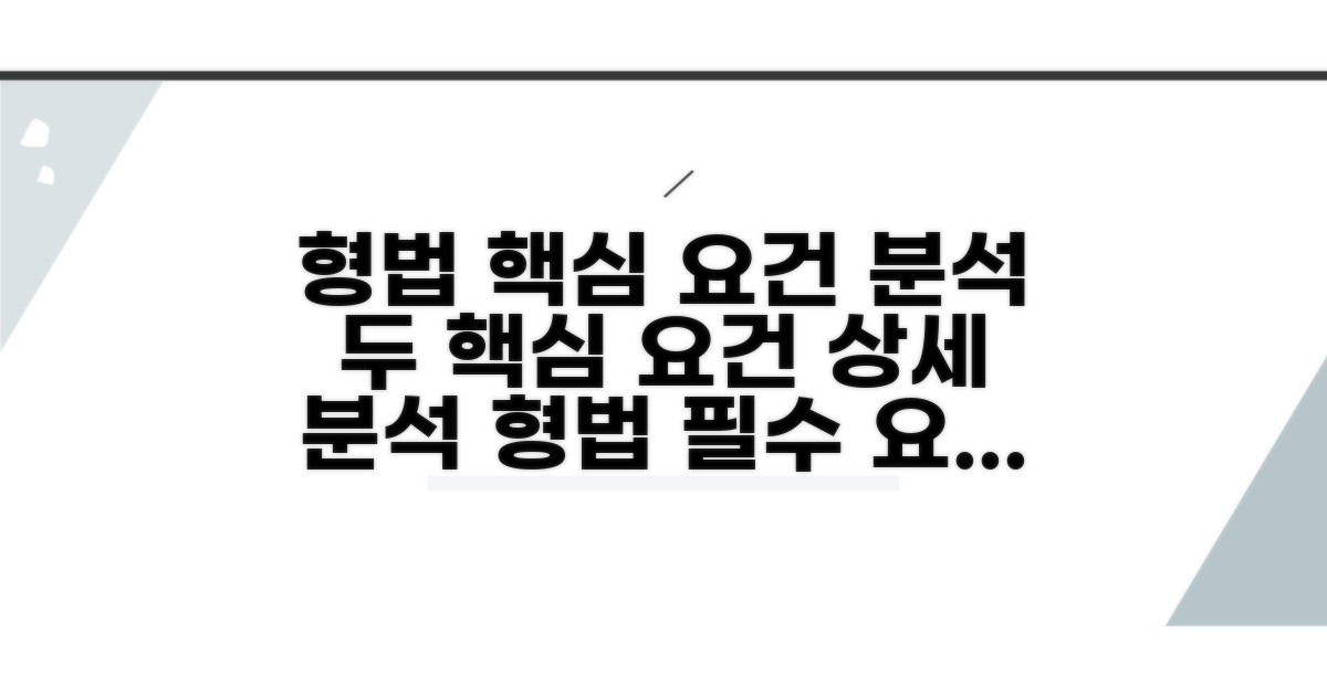 형법상 두 요건 상세 분석
