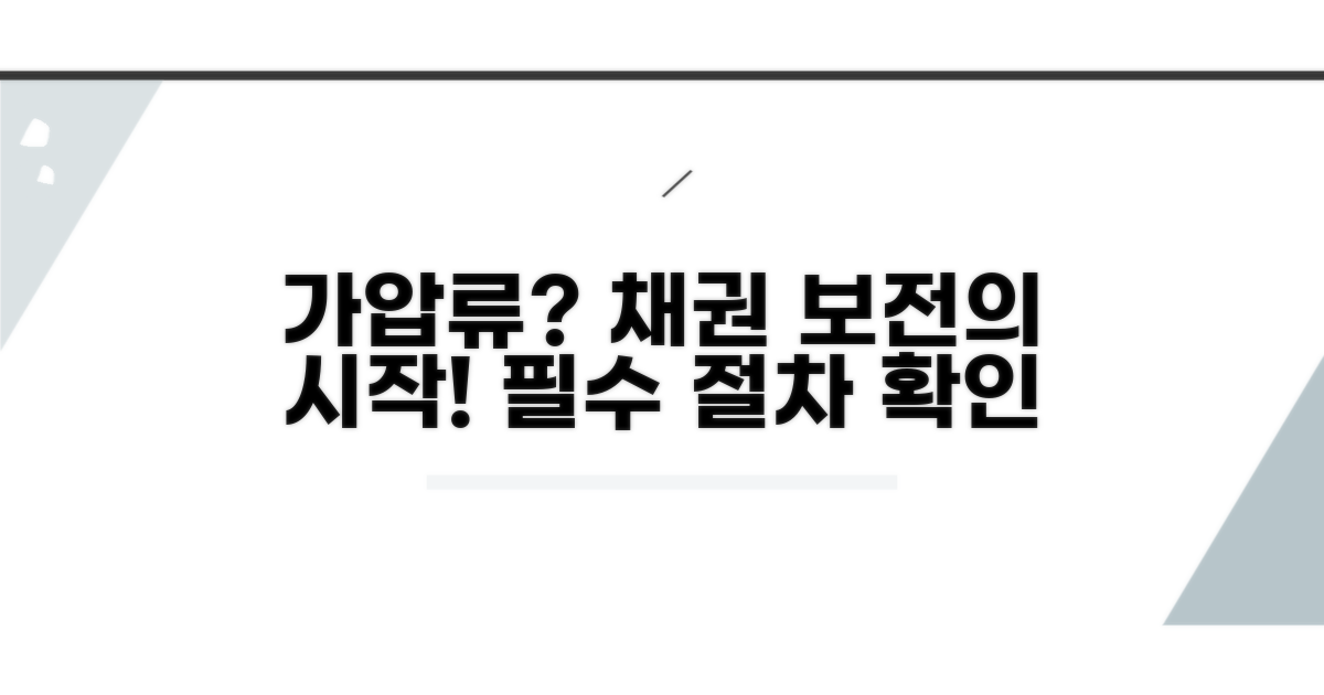 채권 보전의 첫걸음, 가압류란?