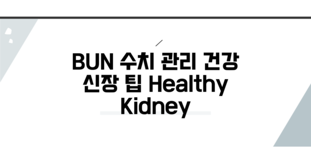 BUN 수치 관리, 건강한 신장을 위한 팁
