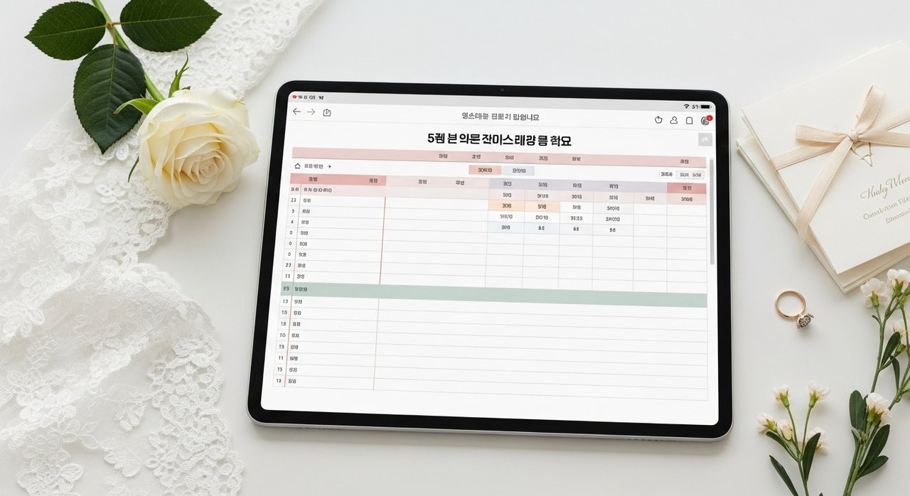 결혼준비 예산표: 5단계 필수 비용과 절약 노하우 총정리