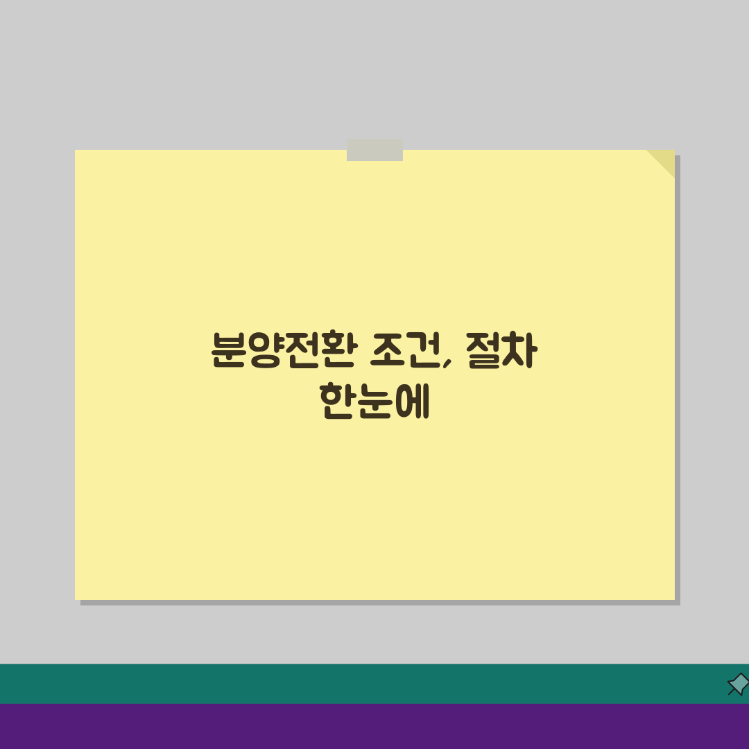 분양전환형 매입임대주택, LH 임대주택 분양전환 조건과 절차 핵심 총정리